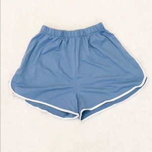 light blue loungewear shorts